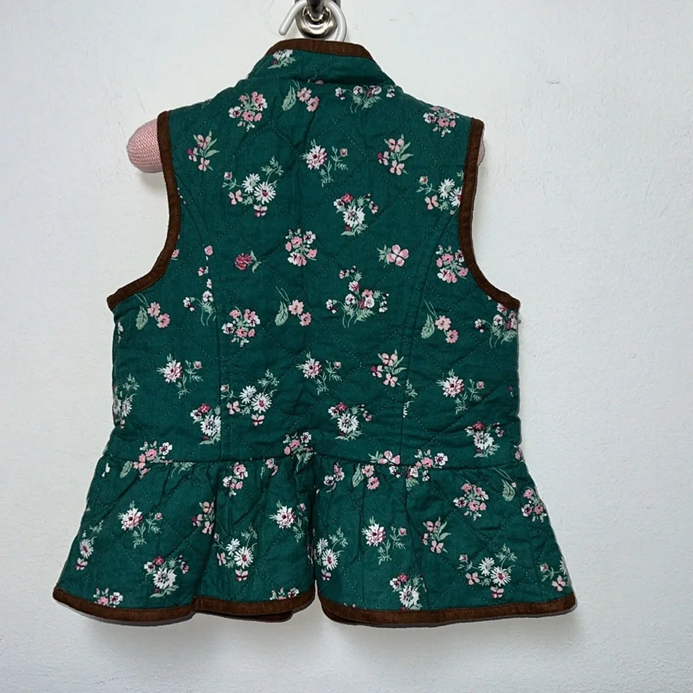 Janie and Jack floral peplum vest size 3 to 4